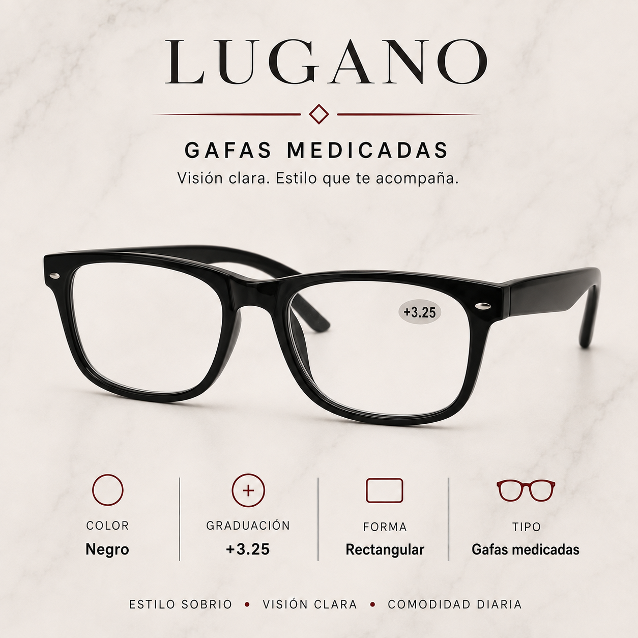 Gafas medicadas +3.25 - Variante 1ISF4