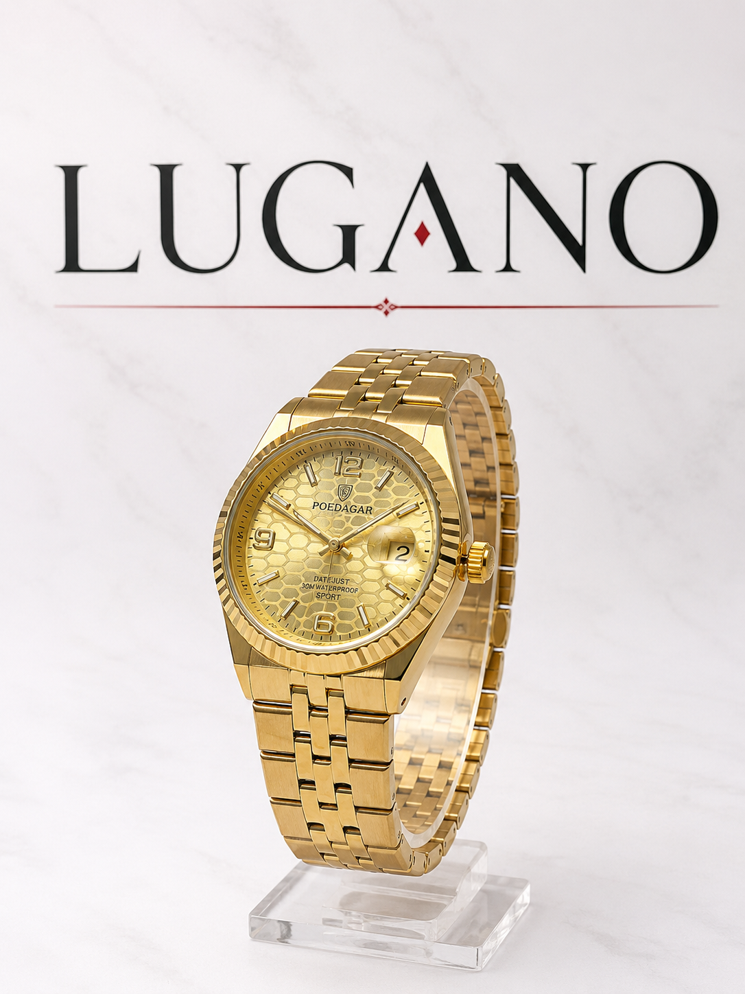 Reloj deportivo con calendario texturizado POEDAGAR - Variante 1HADG