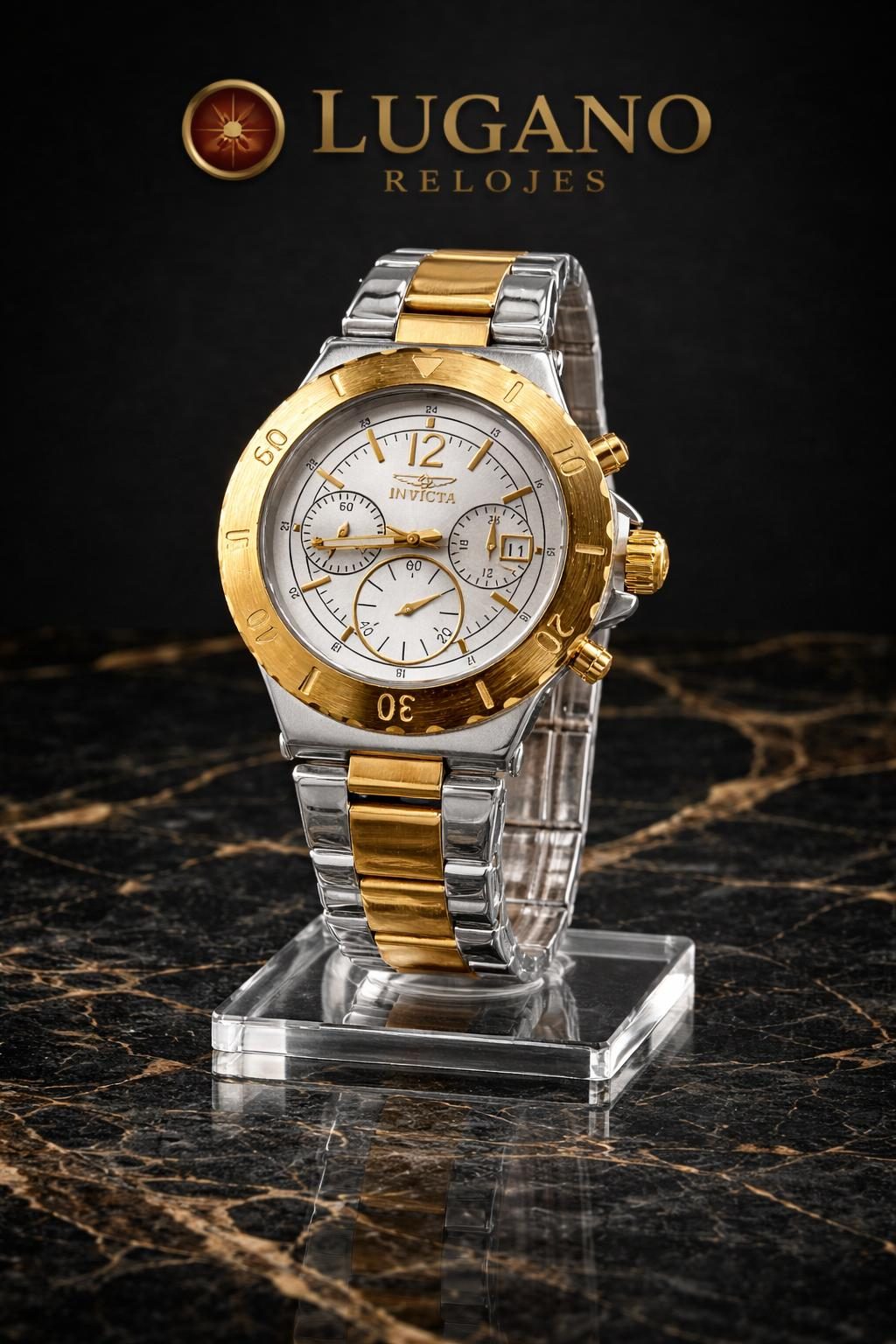 Reloj Invicta Analógico Bimetálico para Dama - Bimetálico dorado y plata · Elegante