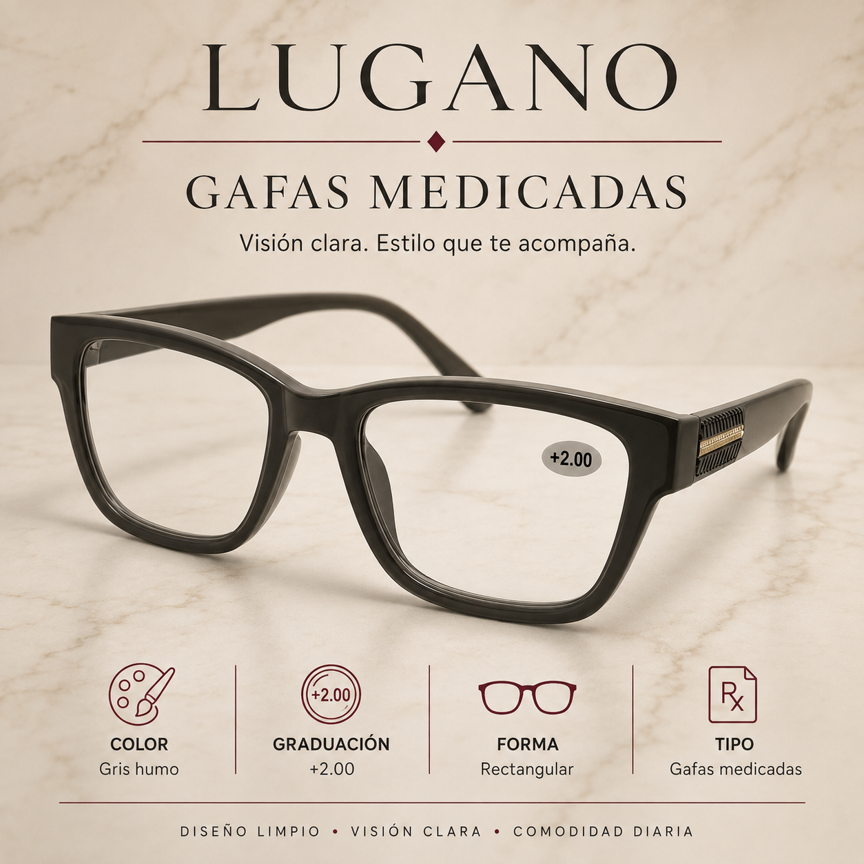 Gafas medicadas +2.00 - Variante 1OIRB