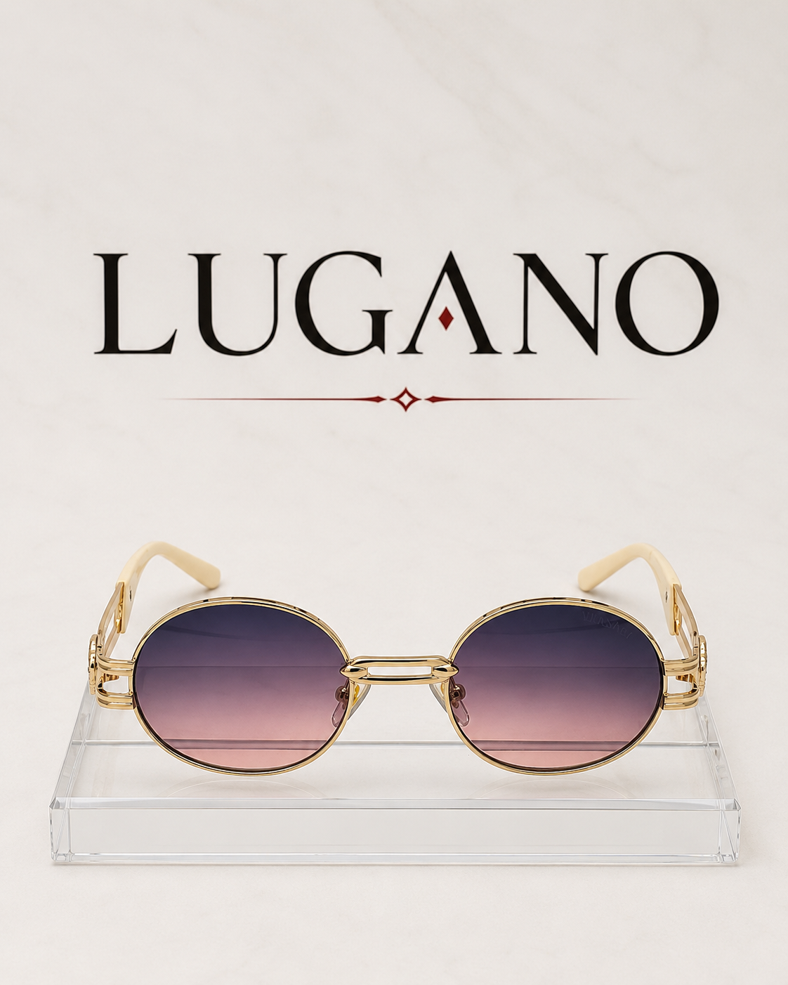 Gafas de Sol Versace Ovaladas con Doble Puente y Montura Metálica - Variante VMMTJ