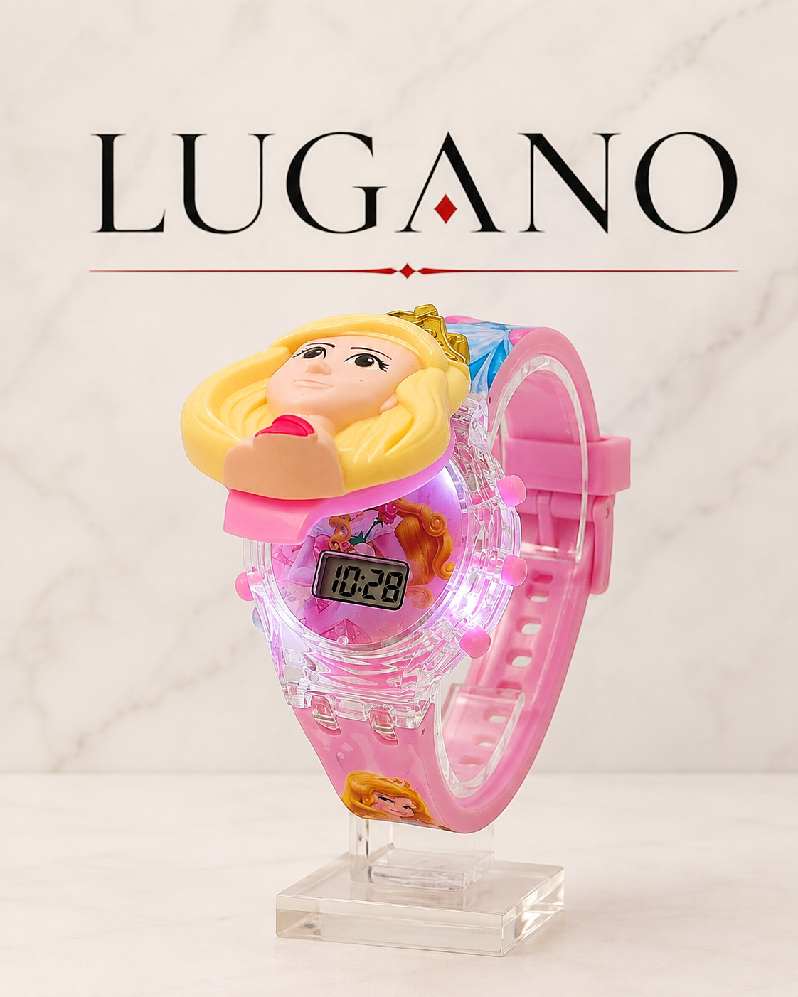 Reloj digital infantil con figura 3D en cabecera - Variante XE5KL