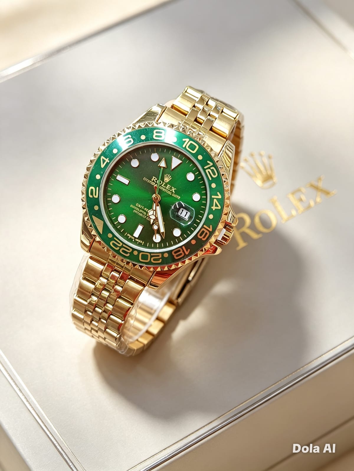 Rolex para hombre pulso metálico y bisel numérico - Variante 106ON