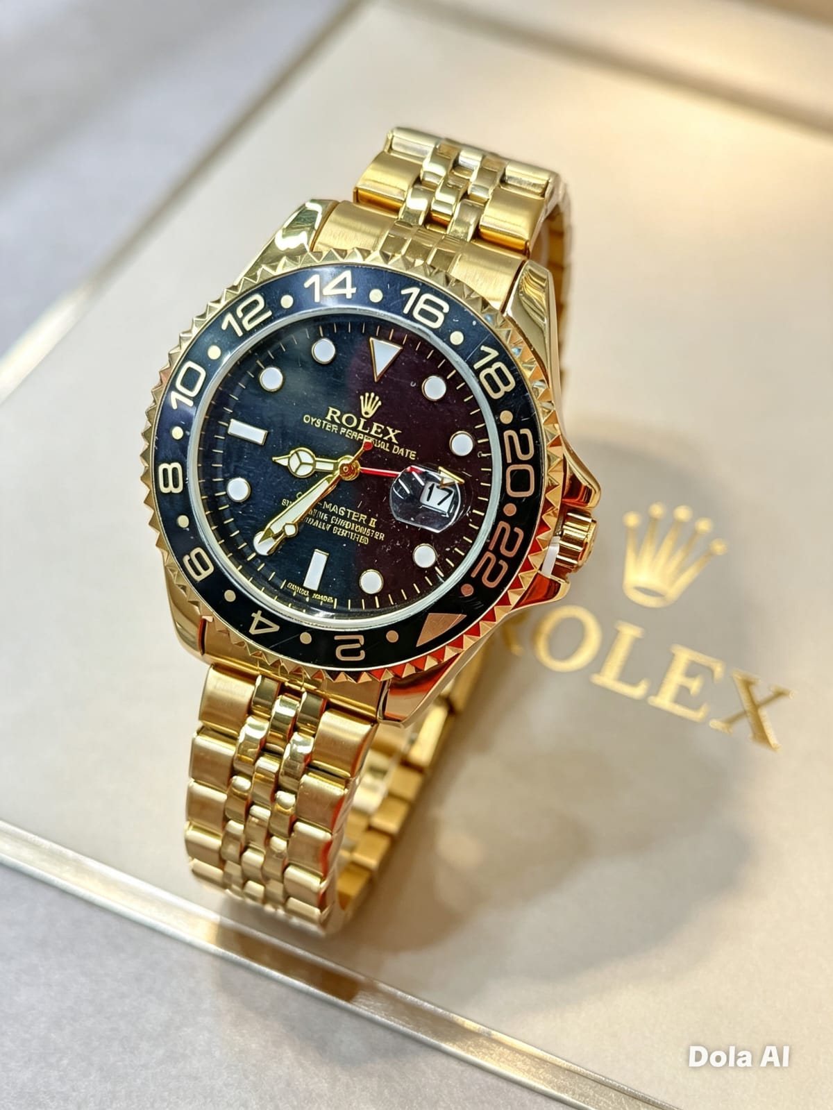 Rolex para hombre pulso metálico y bisel numérico - Variante 1IL1R
