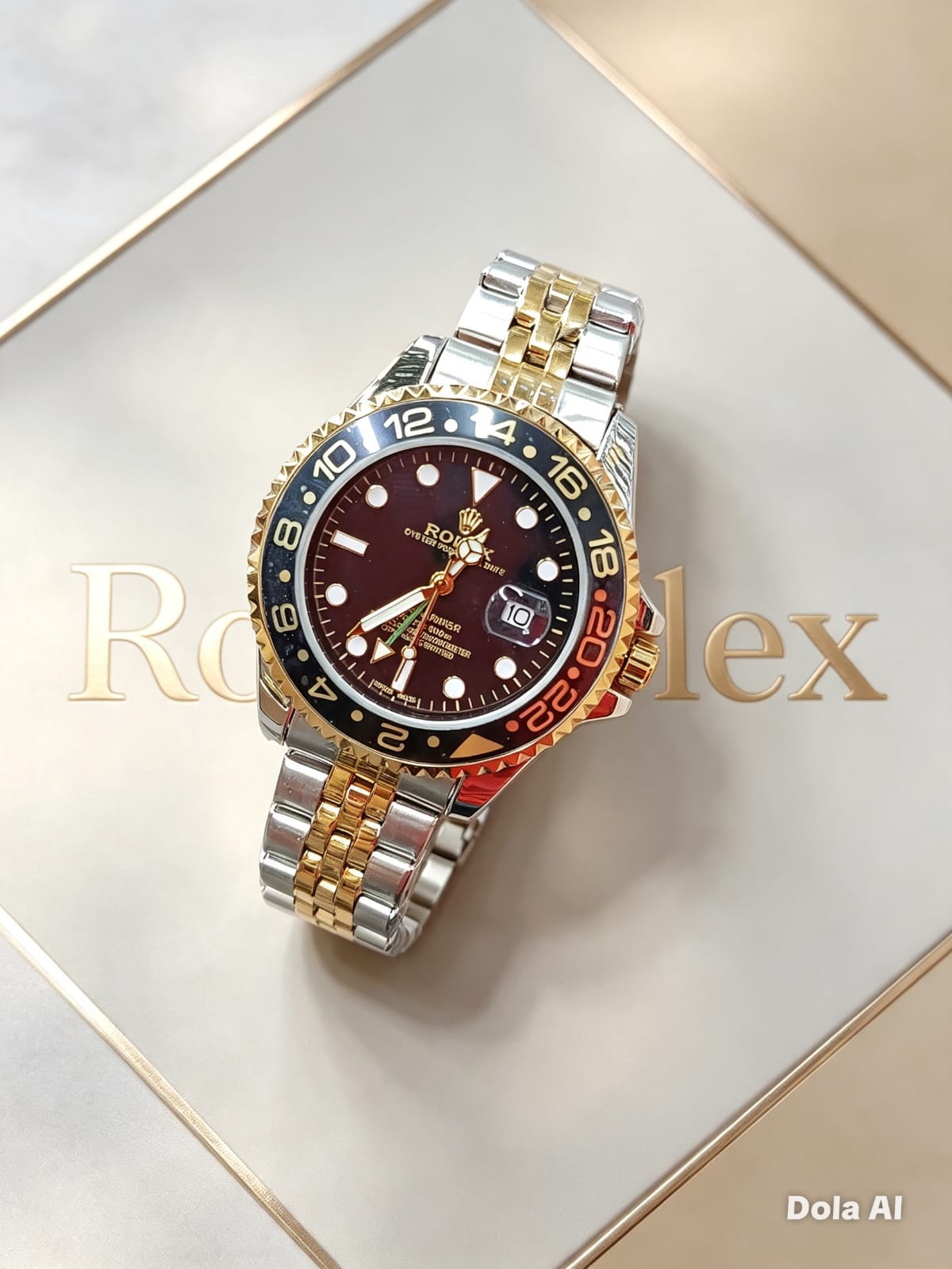 Rolex para hombre pulso metálico y bisel numérico - Variante 11LD5