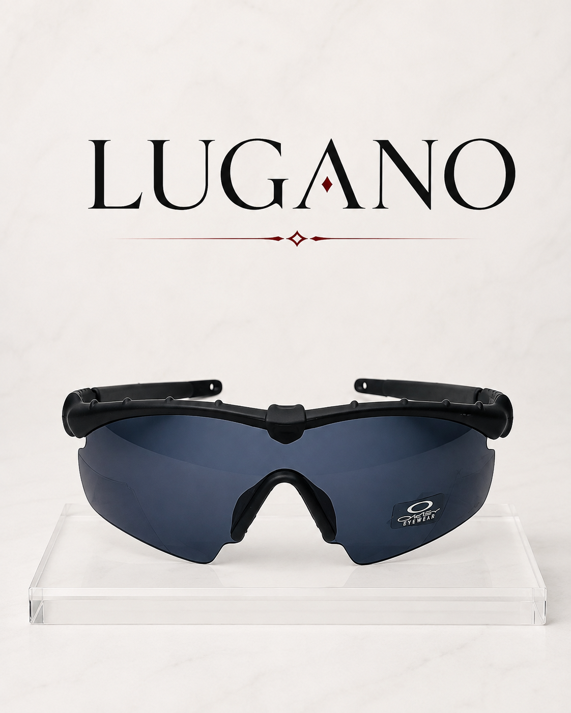 Gafas Oakley deportivas con lente envolvente grande y varillas delgadas - Variante WAISY