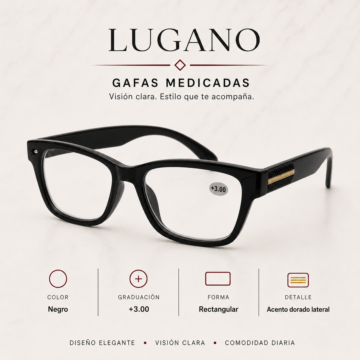 Gafas medicadas +3.00 - Variante 1JTOO