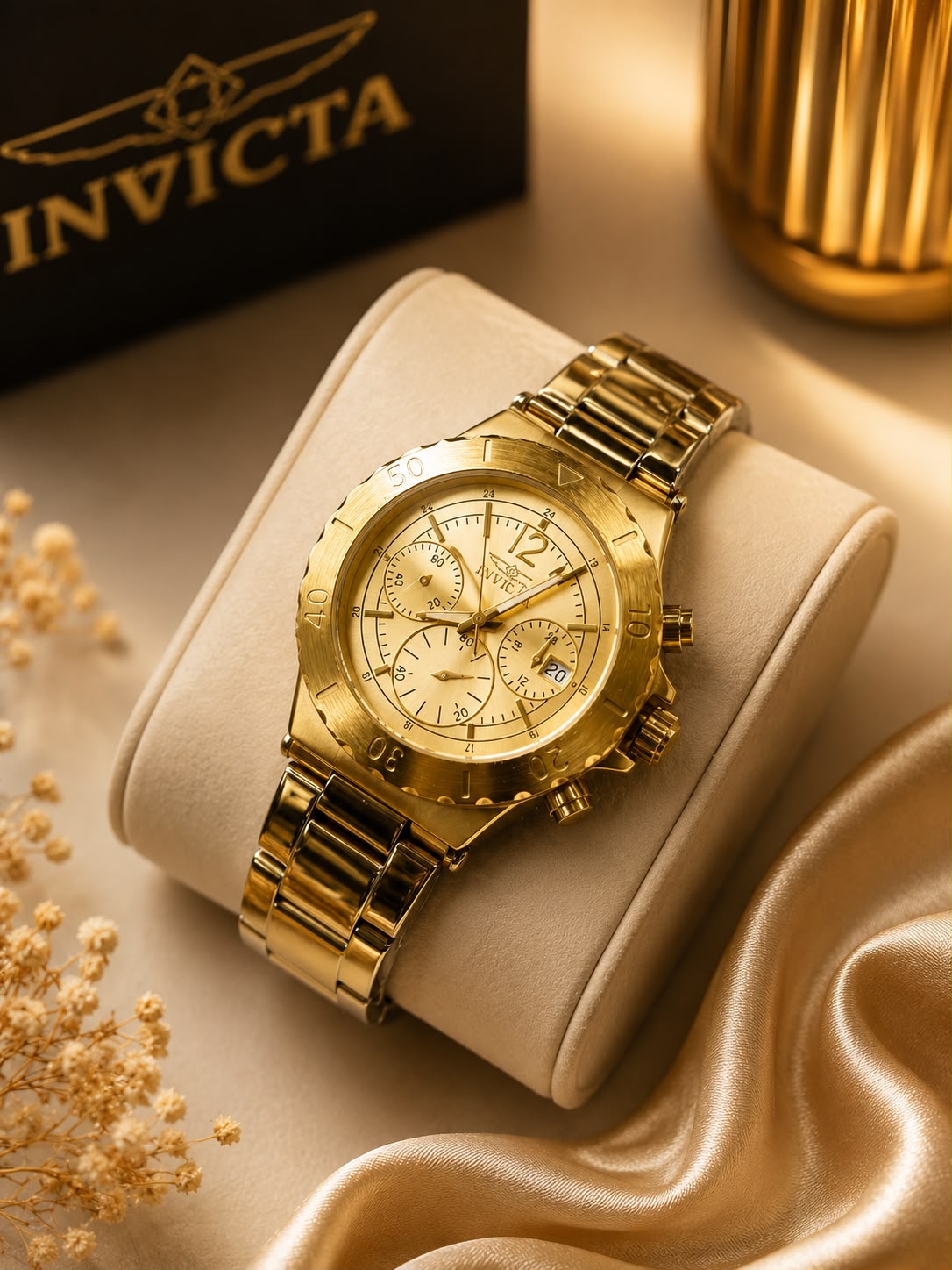 Reloj Invicta Dama AA con Pulsera de Acero - Dorado · esfera dorada
