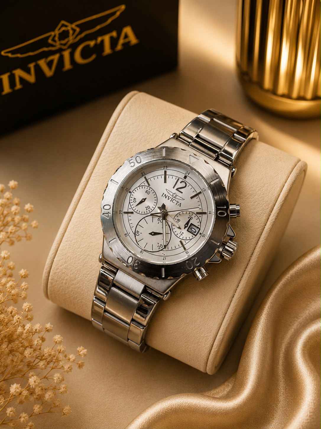 Reloj Invicta Dama AA con Pulsera de Acero - Plateado · esfera plateada