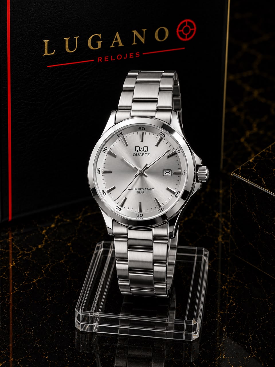 Reloj Q&Q caballero análogo - Plateado · esfera plateada