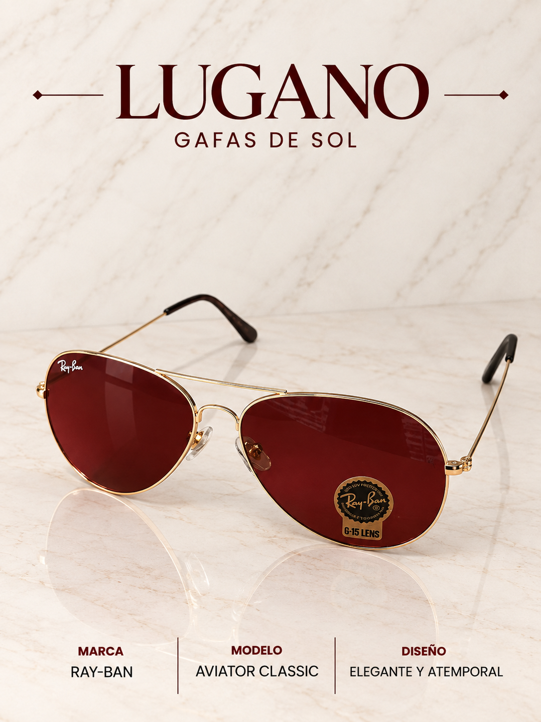 Ray-Ban Aviator Classic G-15 - Variante 1AZZP