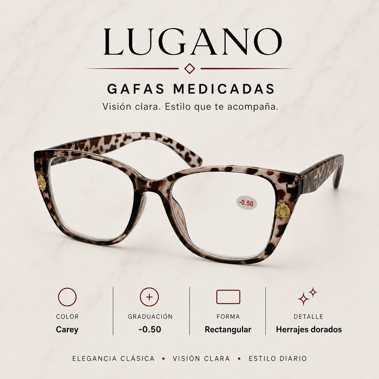 Gafas medicadas Carey -0.50 - Variante 1PTRL