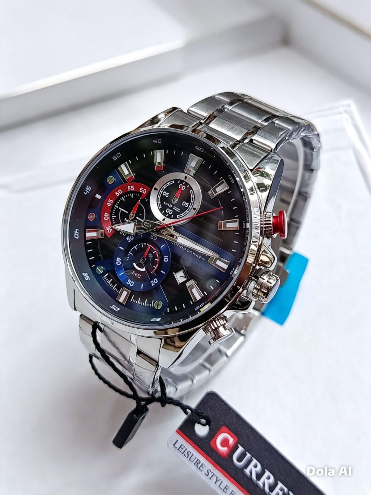 Reloj casual Curren con cronógrafo y pulso metálico - Variante 1HQNC