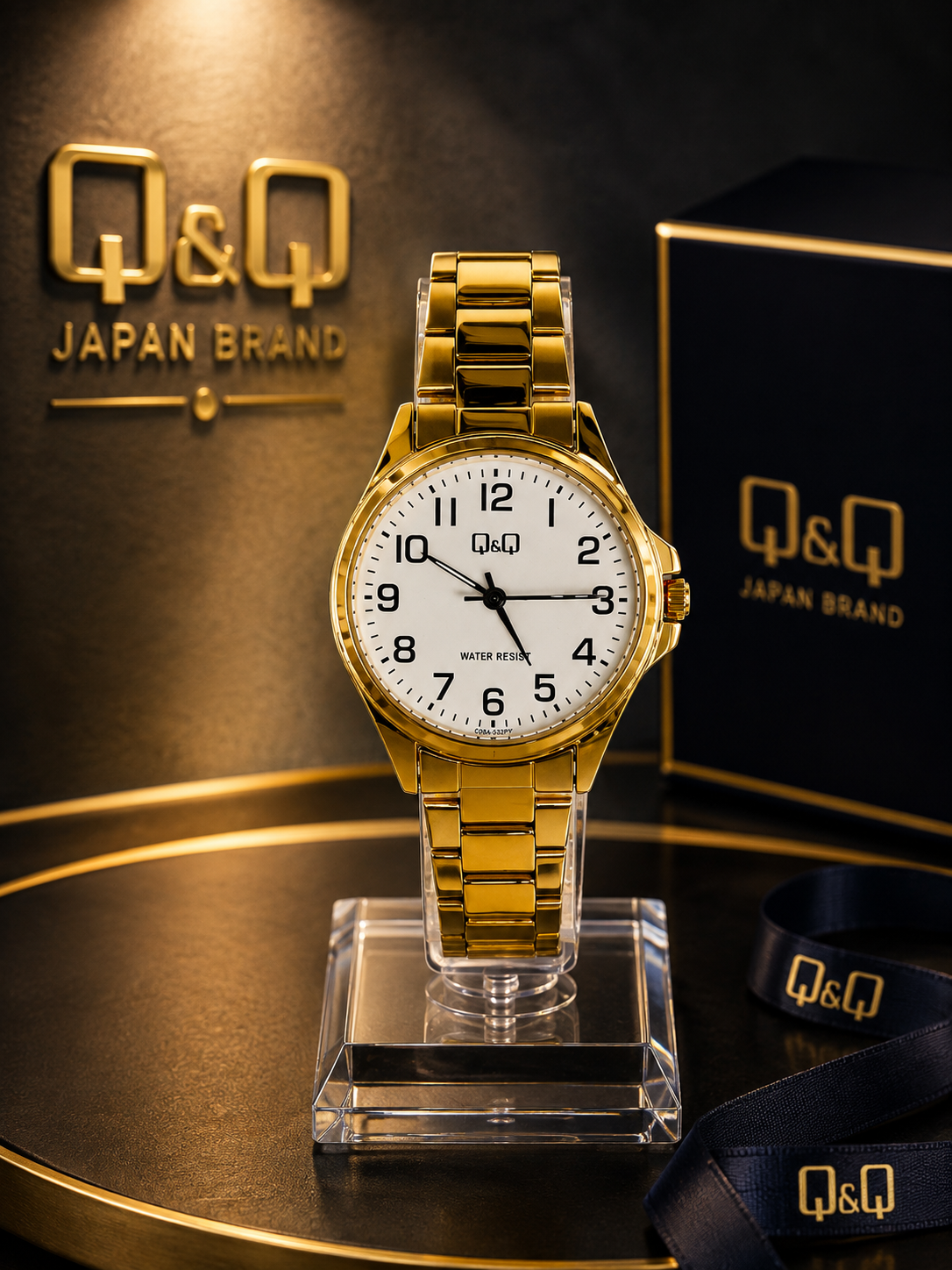Reloj clásico metálico con esfera numérica - Variante I97DX