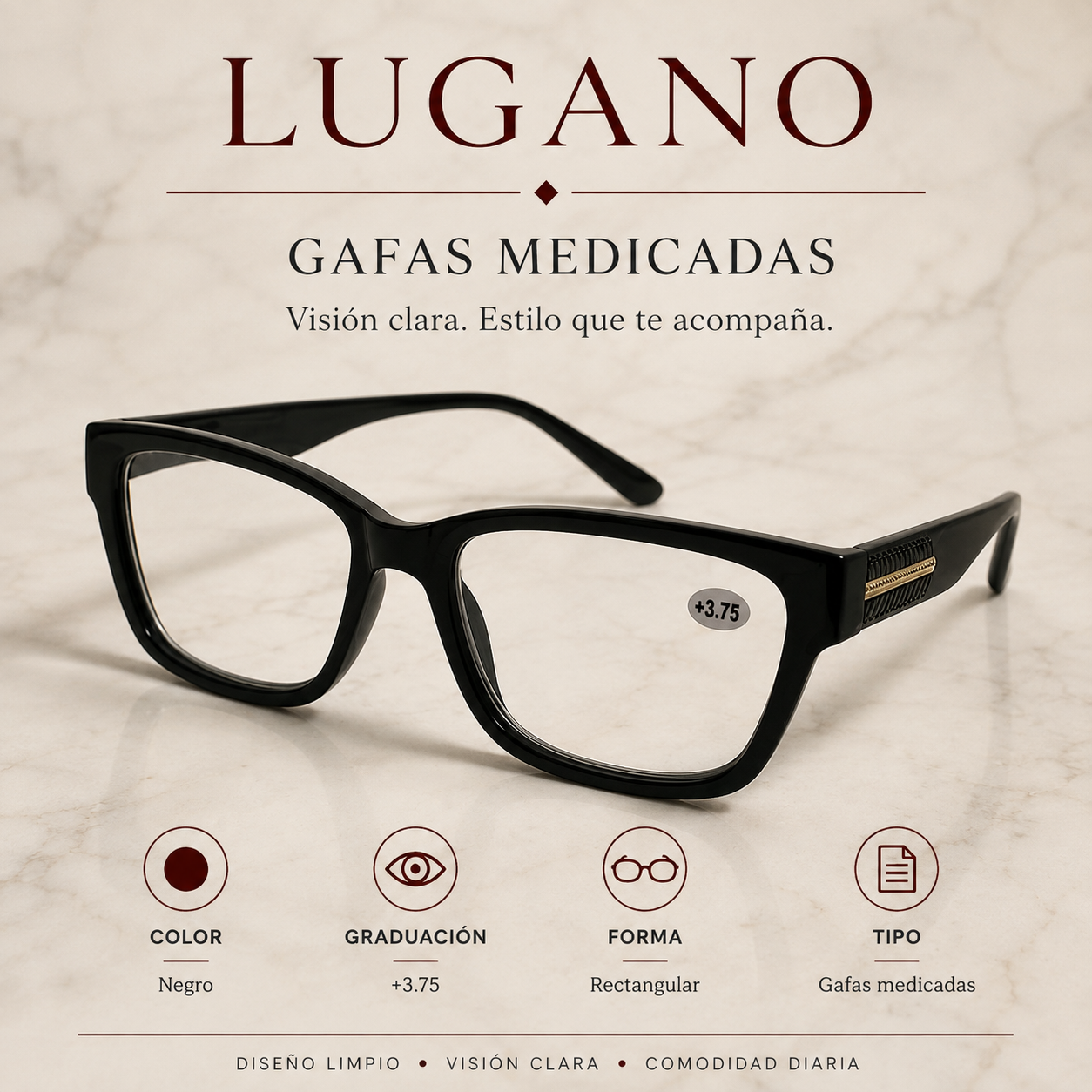 Gafas medicadas +3.75 - Variante O2MYJ