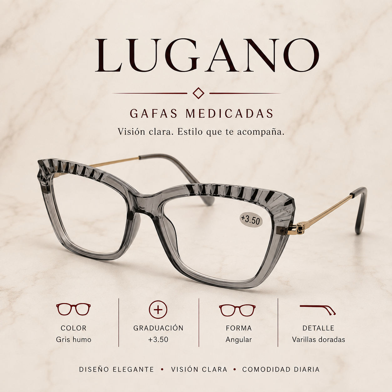 Gafas medicadas +3.50 - Variante 1TCTZ