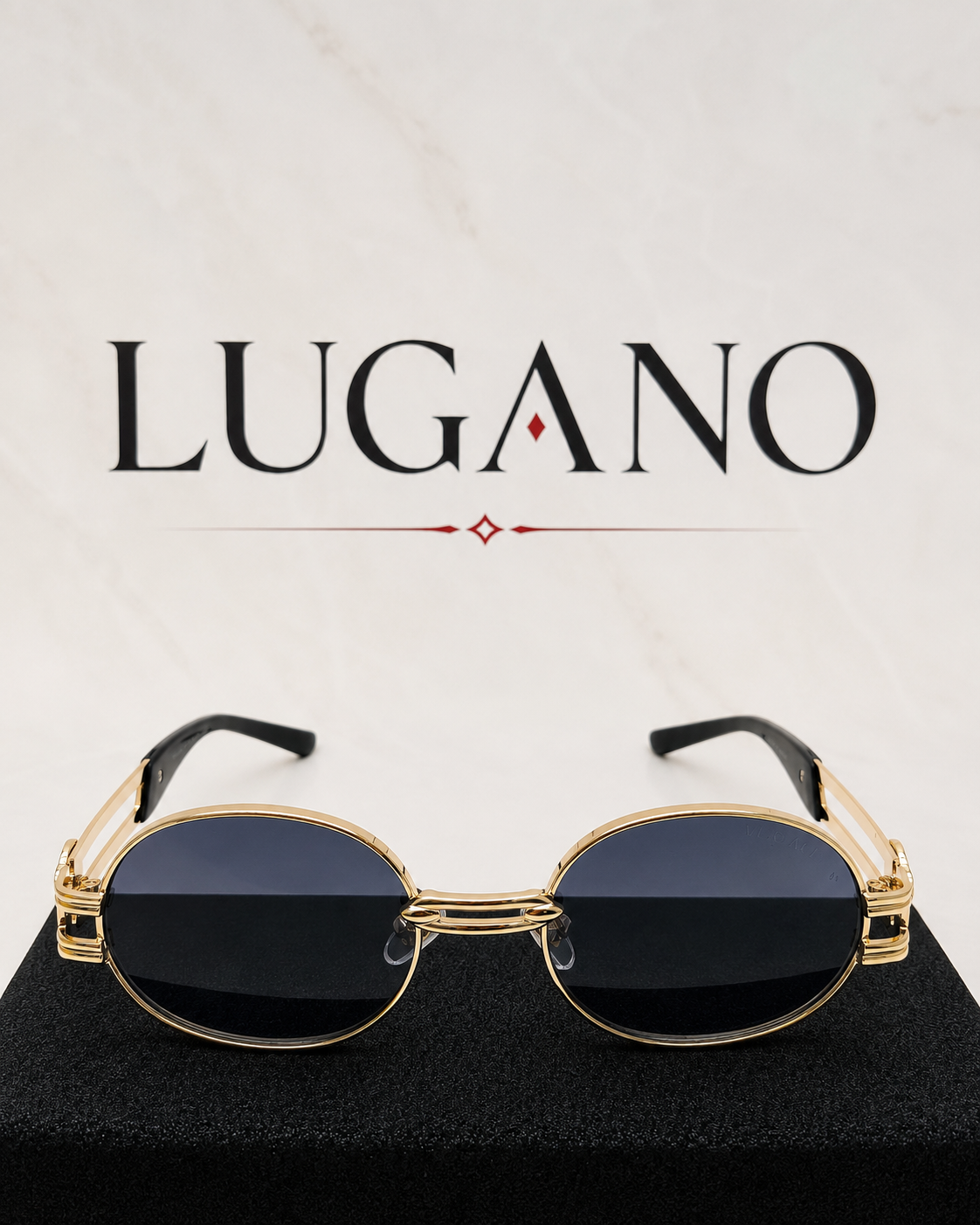 Gafas de Sol Versace con Montura Metálica y Lentes Ovalados - Variante 10DET