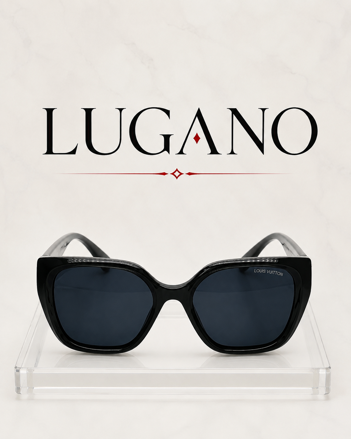 Gafas de sol Louis Vuitton con montura gruesa y forma angular - Variante FR85I