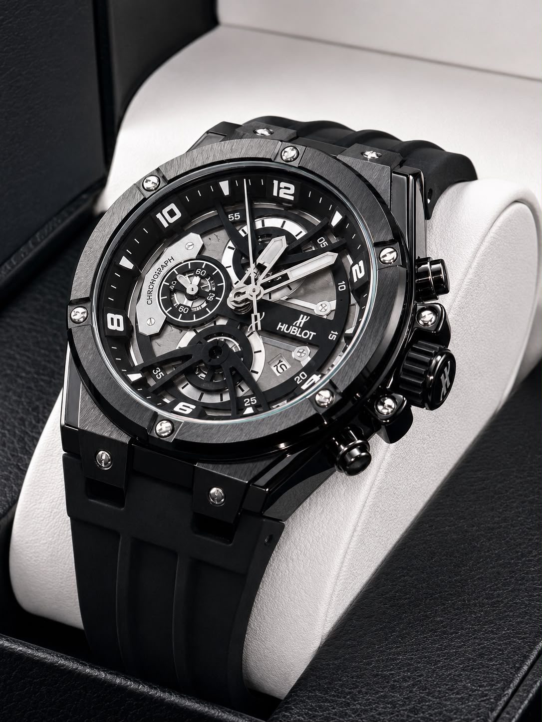 Reloj Hublot caballero con calendario y pulso silicona - Variante 1ZGH8