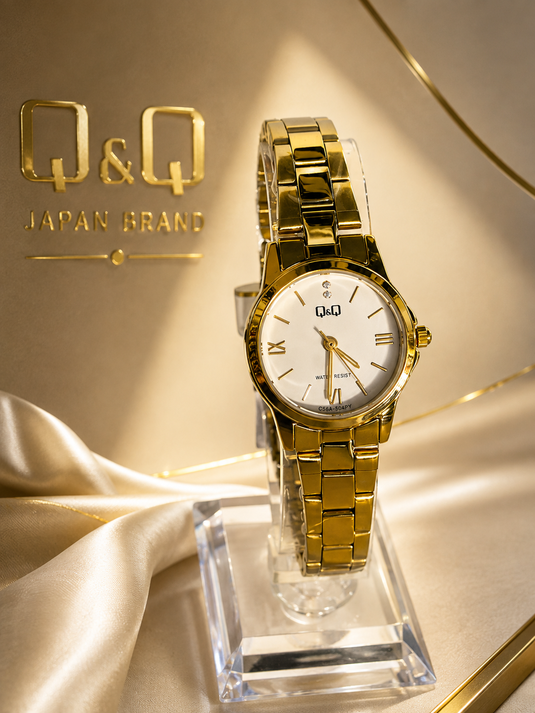 Reloj clásico metálico con números romanos y cristales - Variante 2ICO2