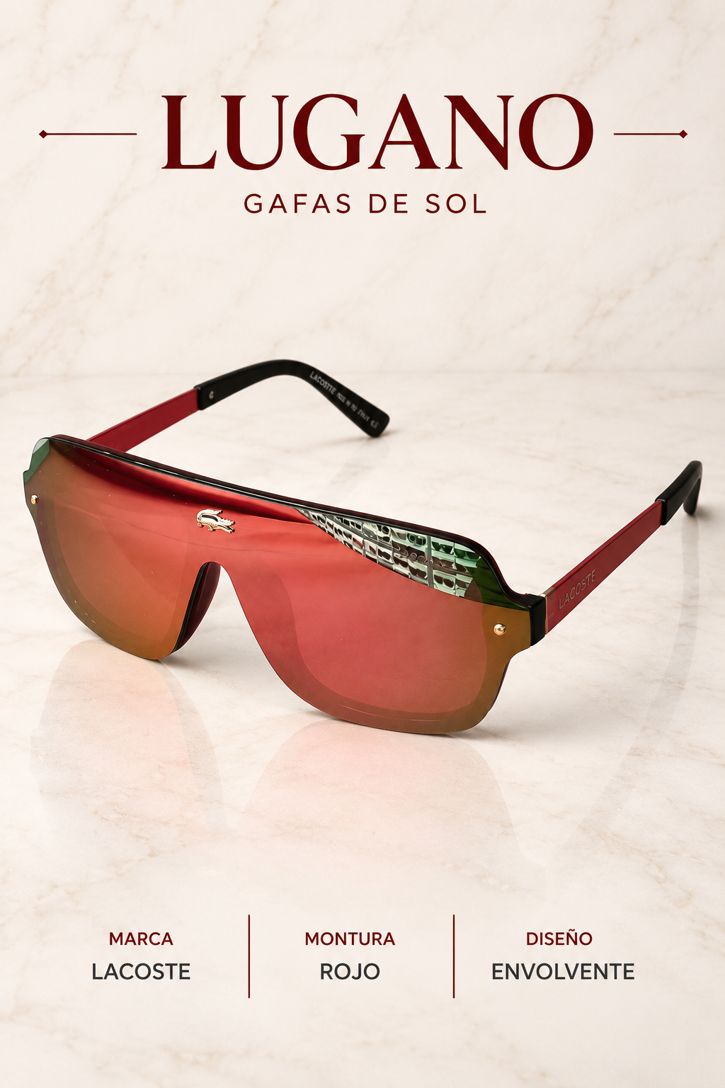 Gafas de sol Lacoste montura roja - Variante HKYV6